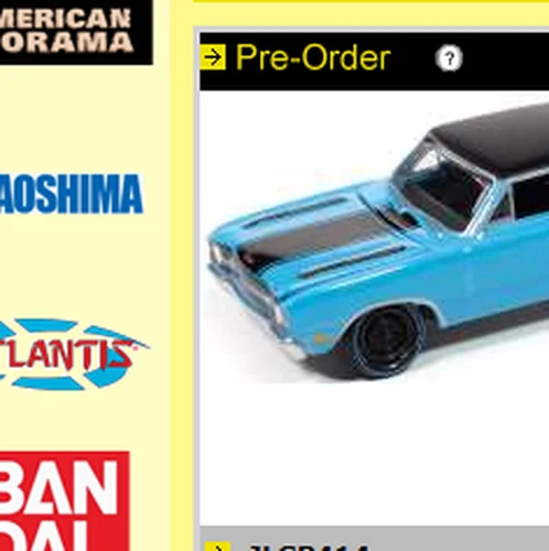 Fotografie de referință pentru Johnny Lightning Dodge Dart 1969 Blue Streak