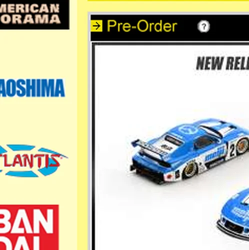 Fotografie de referință pentru Inno64 Mazda RX-7 LB-Super Silhouette Meiji alb-albastru