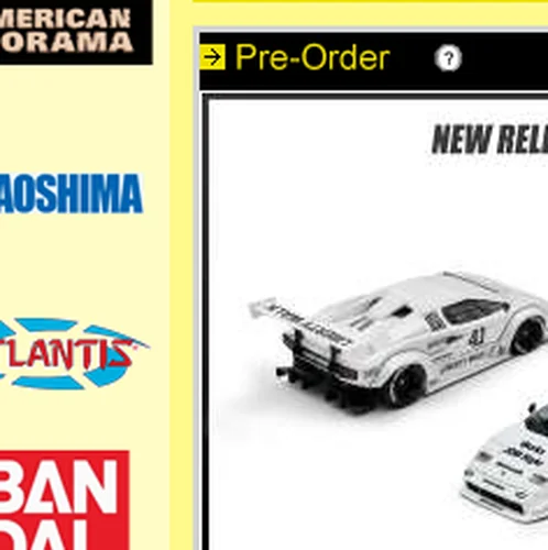 Fotografie de referință pentru Inno64 Lamborghini Countach LBWK Liberty Walk alb